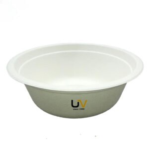 500ml Dia15.5cm and height 5.4cm sugarcane pulp bowl