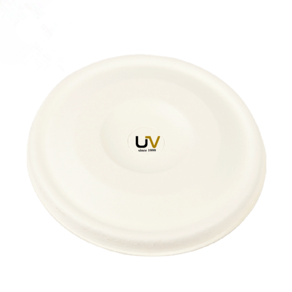 90mm bagasse flat cup lid