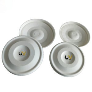 bagasse flat cup lid