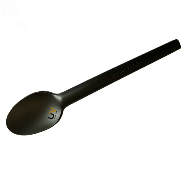 black cpla spoon